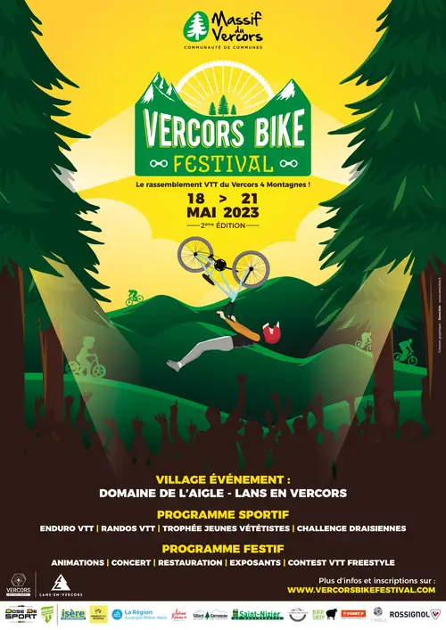 Affiche Vercors Bike Festival 2023